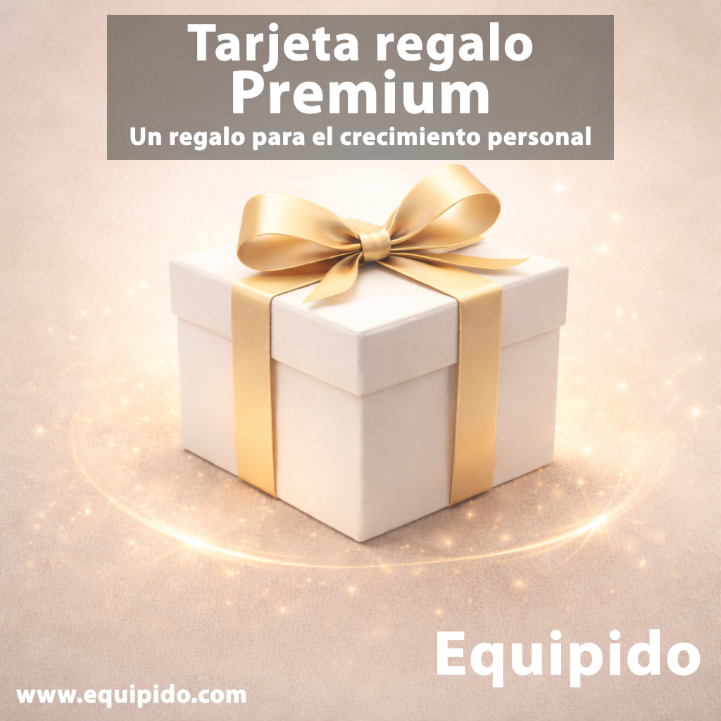 Tarjeta regalo que simboliza el crecimiento personal y el autoconocimiento