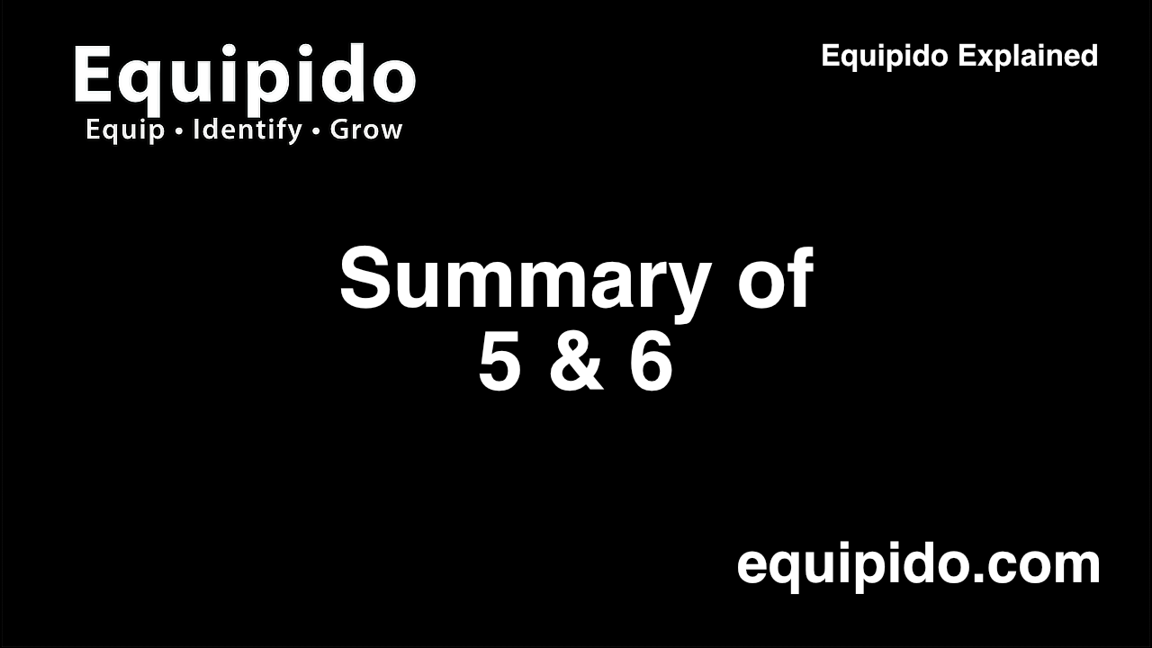 Equipido Explained – Summary of videos 5 and 6