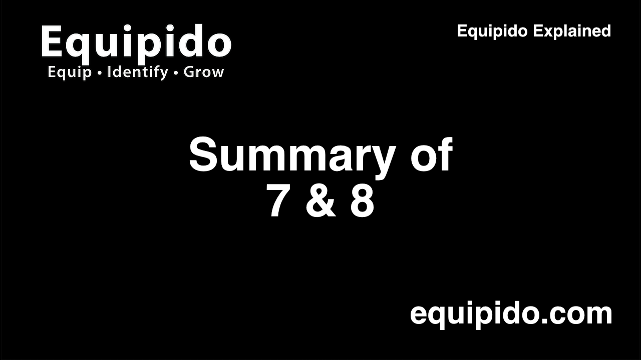Equipido Explained – Summary of videos 7 and 8