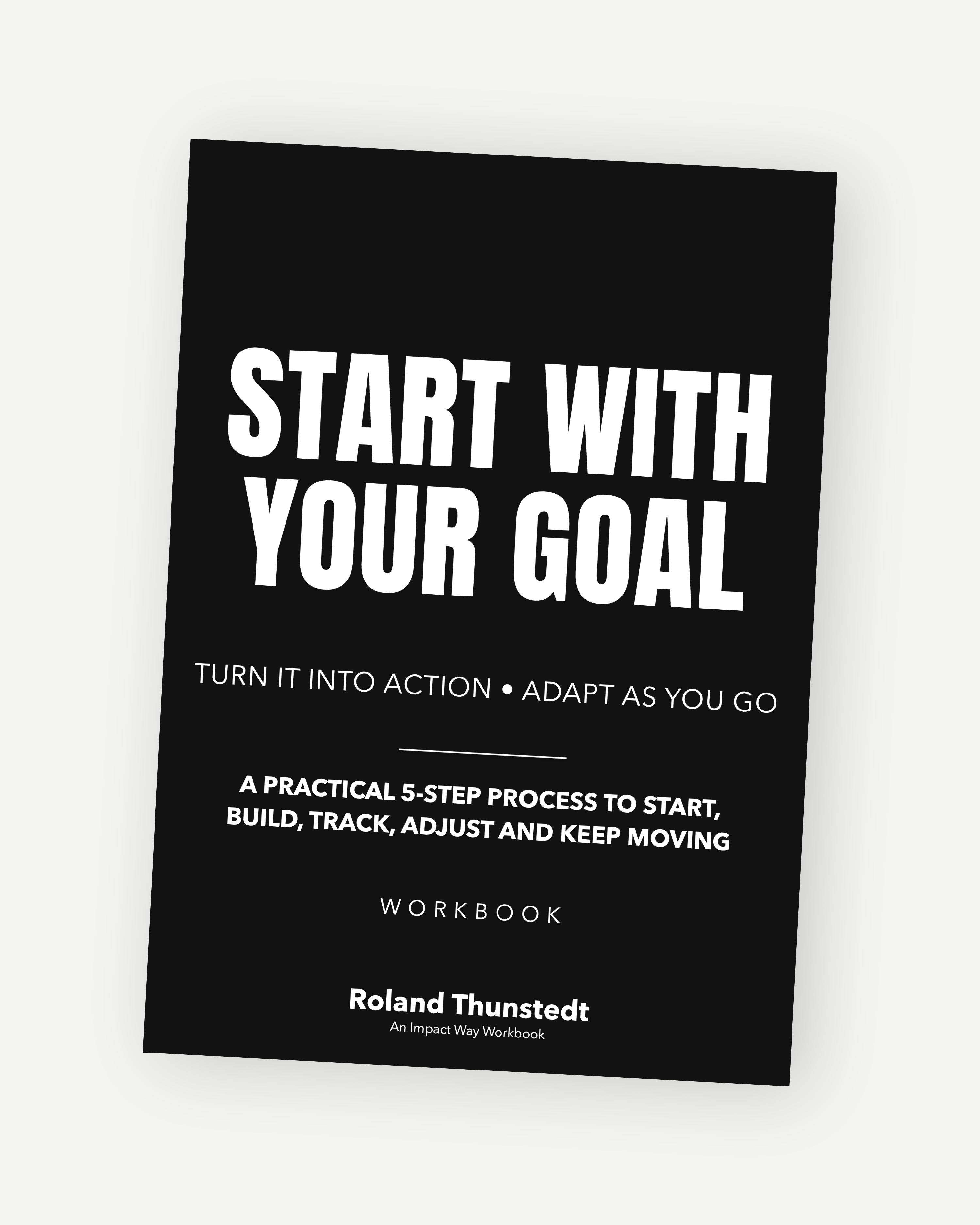 Cover of the Start With Your Goal workbook.