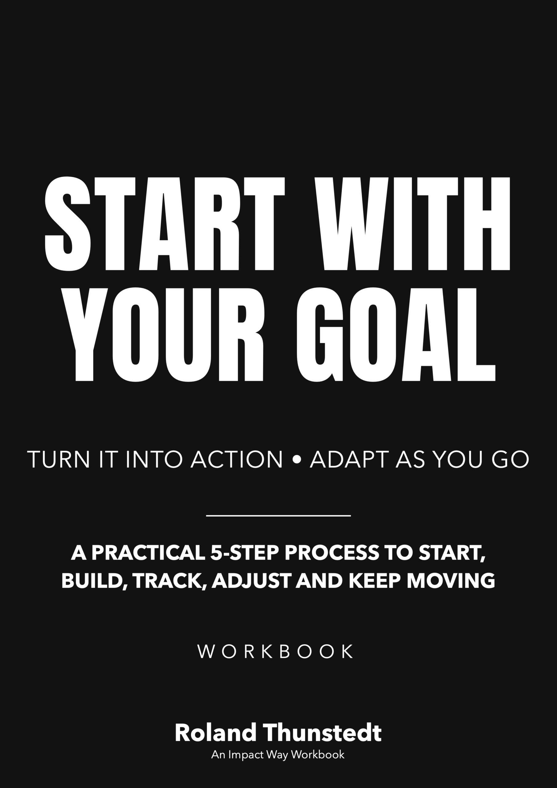 Cover of the Start With Your Goal workbook.